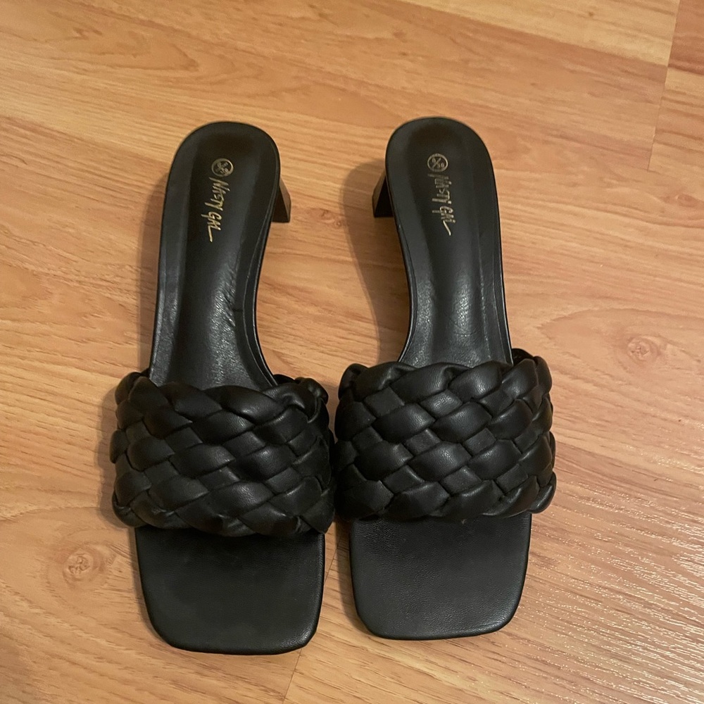 Nasty Gal black heeled sandal